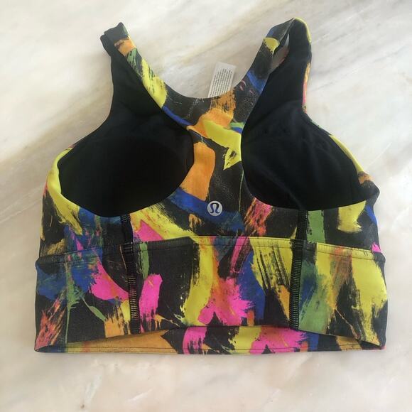 Lululemon Wunder Train Long Line Racerback Tank Top Undertone Black Multi sz 4 - Picture 3 of 6